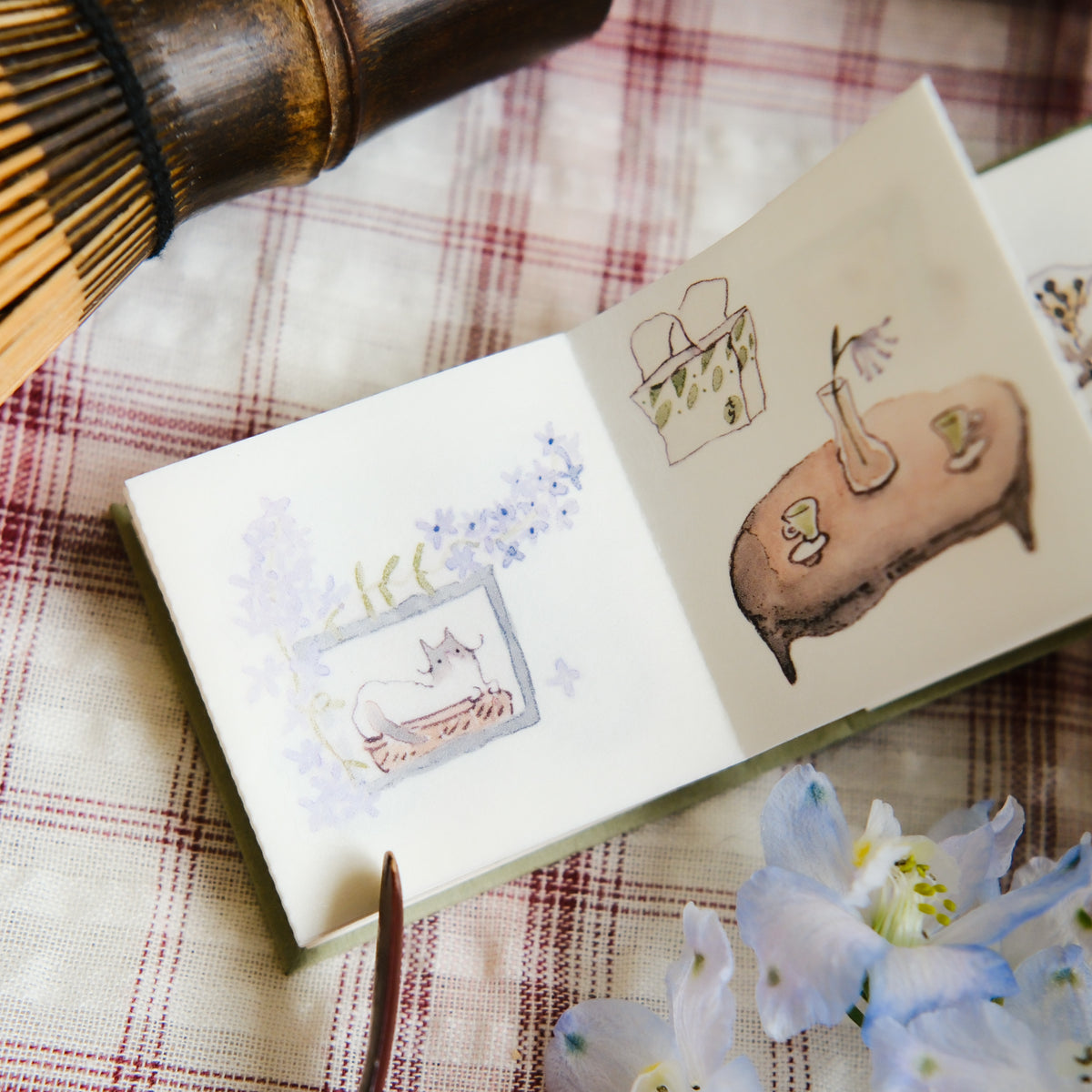 TeaYou - Planner Sticker - Neko Matcha (Book)