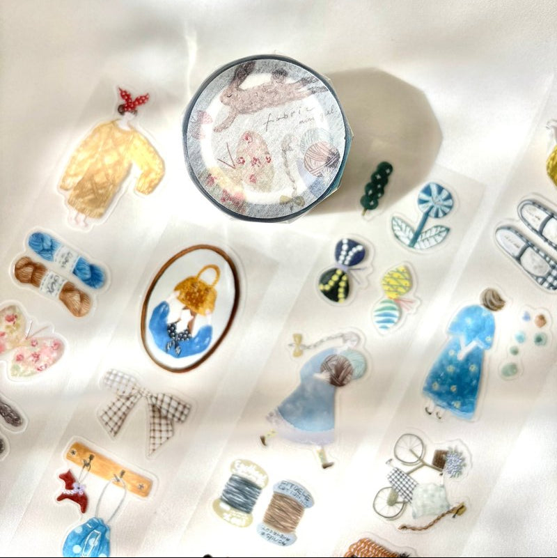 Pion - Washi Tape - Fabric (Pre-Cut Glossy PET)