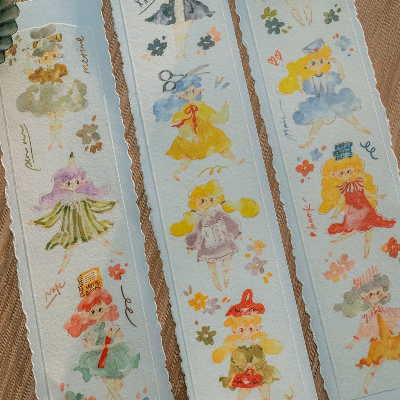 Meow Illustration - Washi Tape - Stationery Fairy