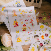 Meow Illustration - Planner Sticker - Red Stationery Fairy (PET)