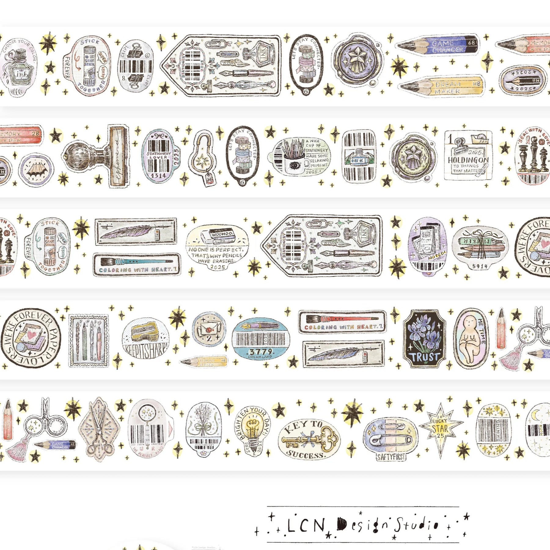 LCN Design Studio - Washi Tape - Sticker Club Stationery