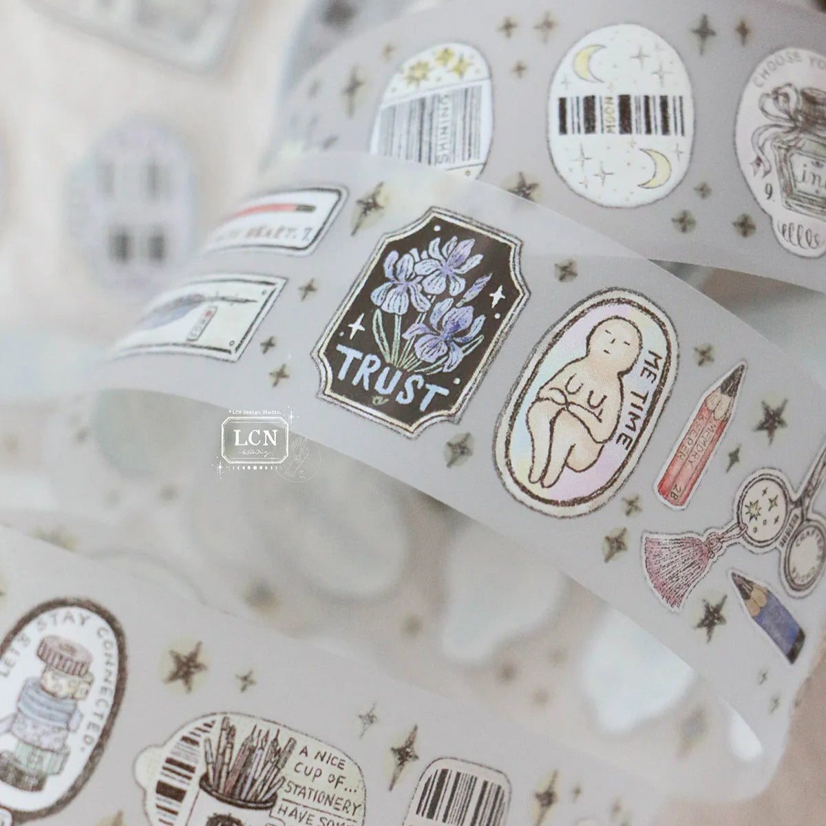 LCN Design Studio - Washi Tape - Sticker Club Stationery (PET)