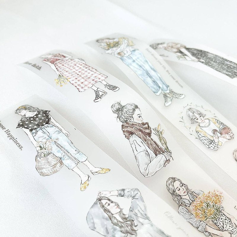 Pion - Washi Tape - She (PET) <Outgoing>