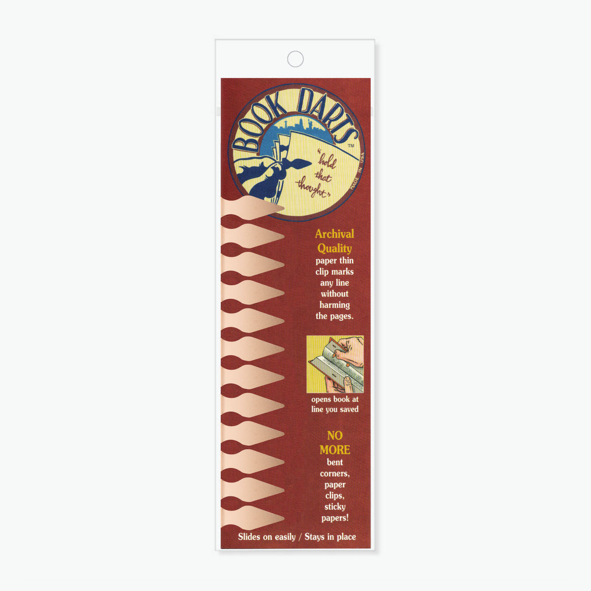 Book Darts - Clip - Sleeve - Bronze - Pack of 12