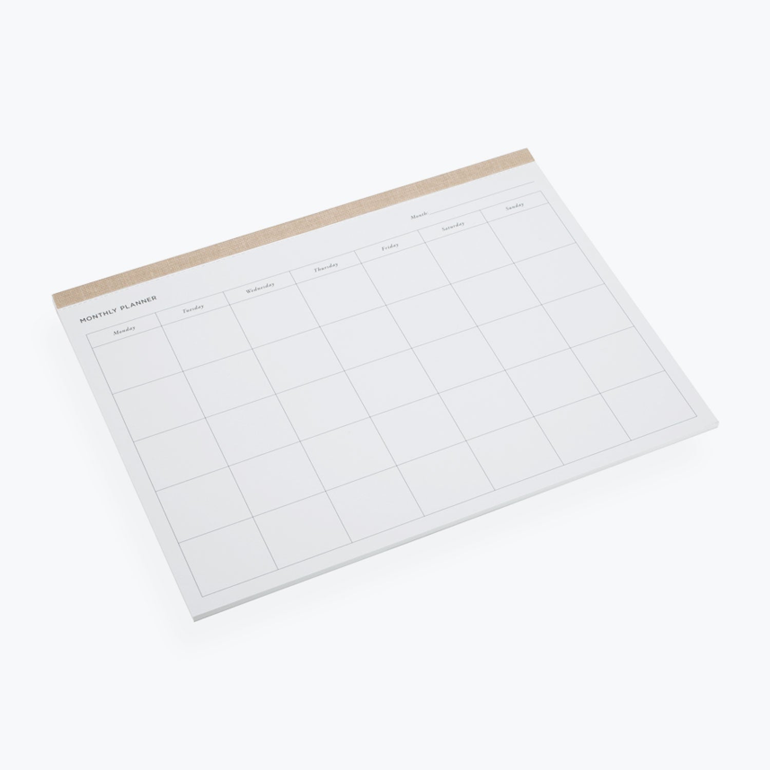 Bookbinders Design - Planner - Monthly - Sandbrown