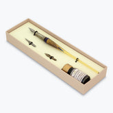 Bortoletti - Calligraphy Pen Set - Murano Glass - Gold - Blue