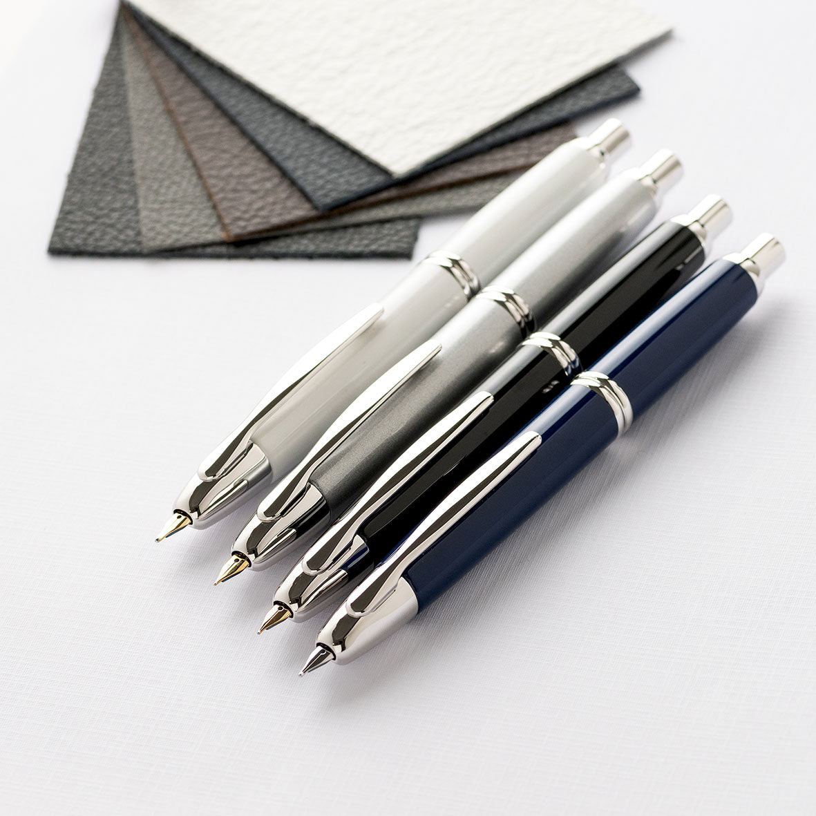 Pilot - Fountain Pen - Capless - White (Silver Trim)