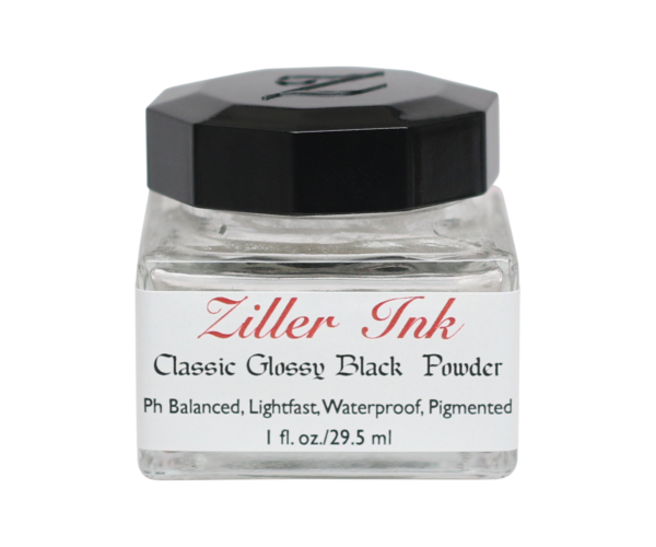Ziller’s - Calligraphy Ink - Glossy Black Powder