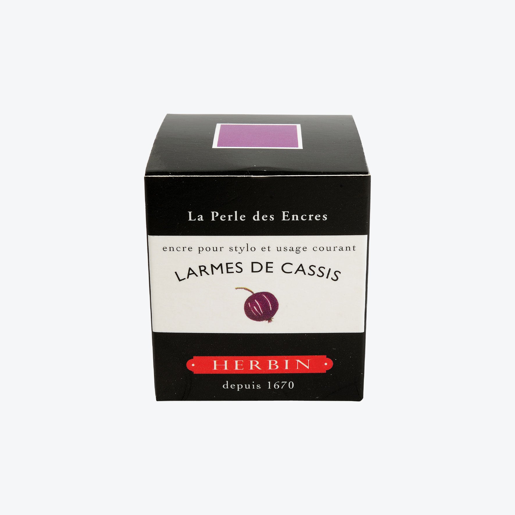 Herbin - Fountain Pen Ink - 30ml - Larmes de Cassis