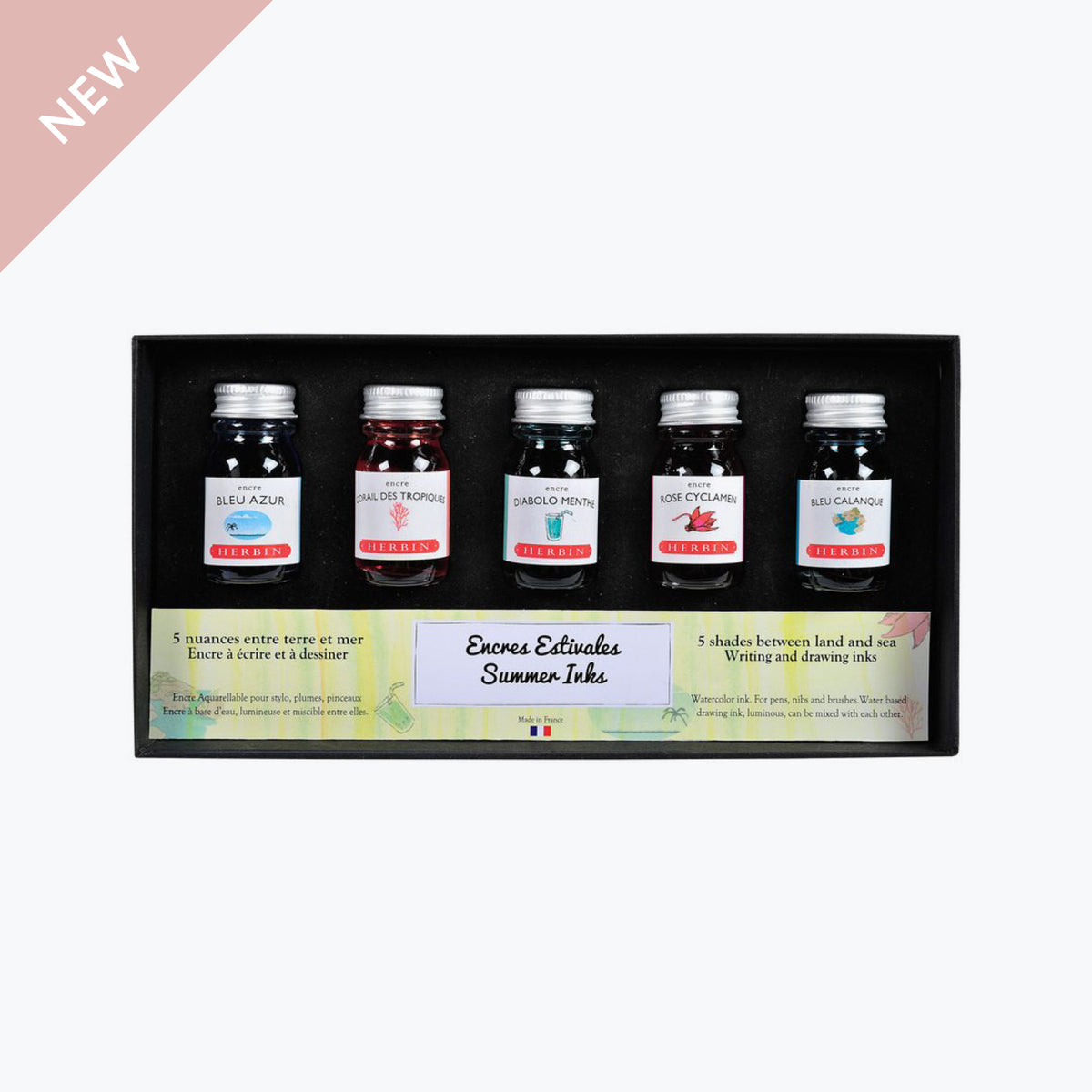 Herbin - Fountain Pen Ink - Seasonal Set - Summer