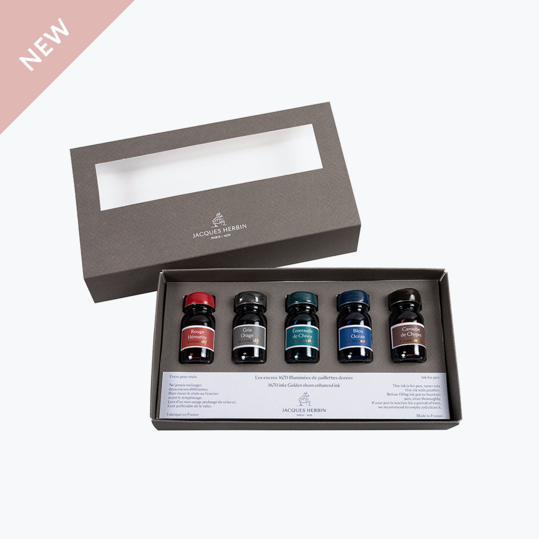 J. Herbin - Fountain Pen Ink - 1670 - Anniversary Ink Gift Set