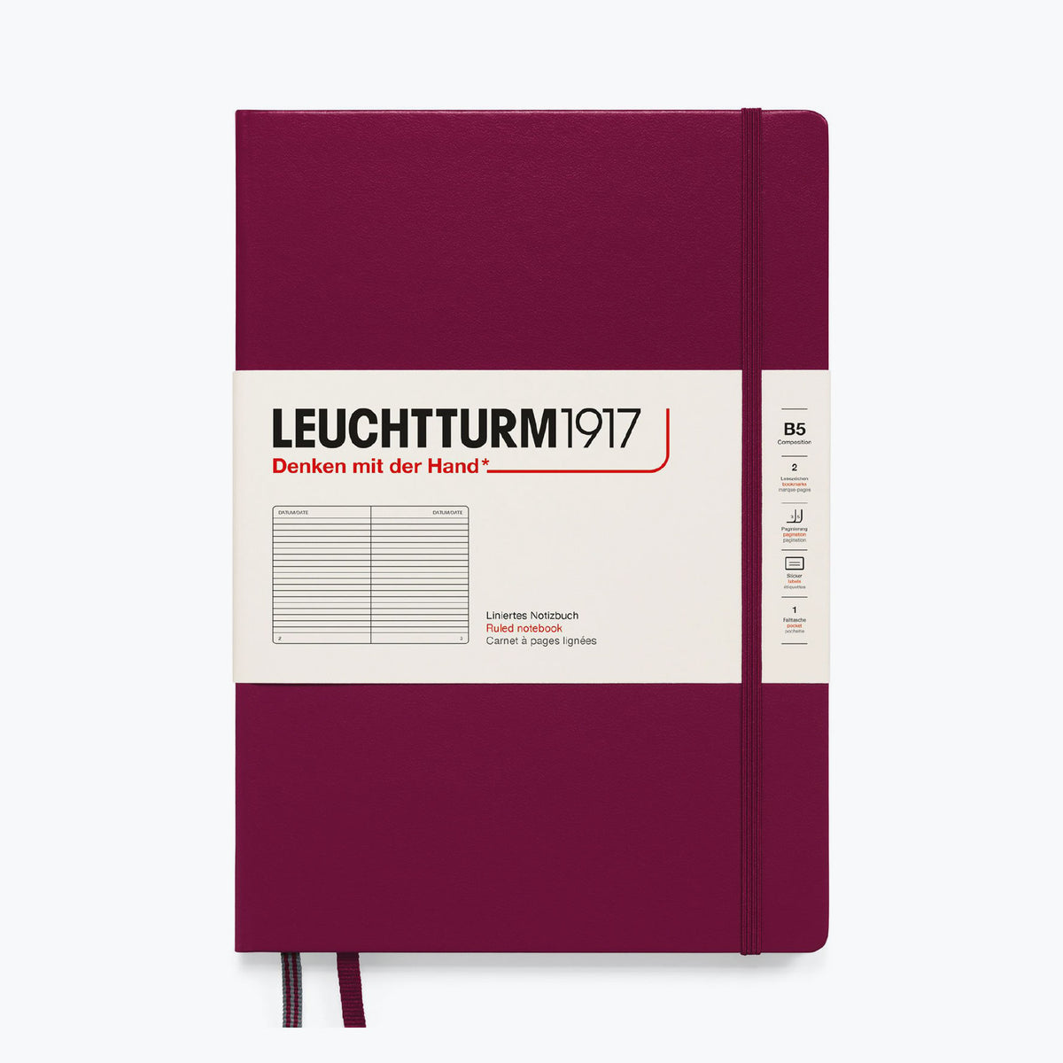 Leuchtturm1917 - Notebook - Hardcover - B5 - Port Red