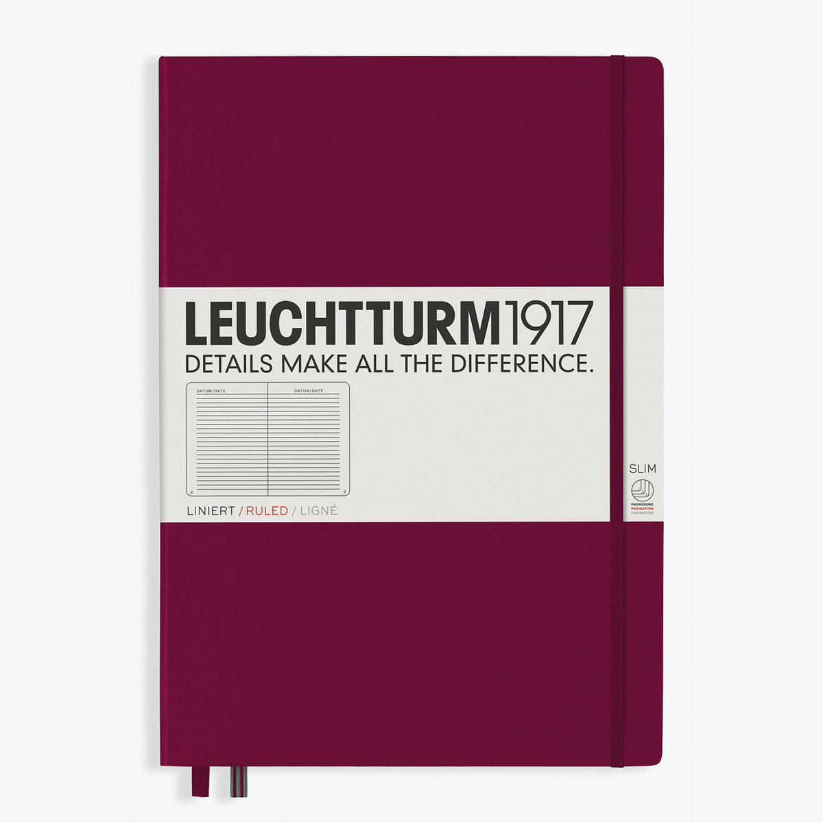 Leuchtturm1917 - Notebook - A4+ - Slim - Port Red <Outgoing>