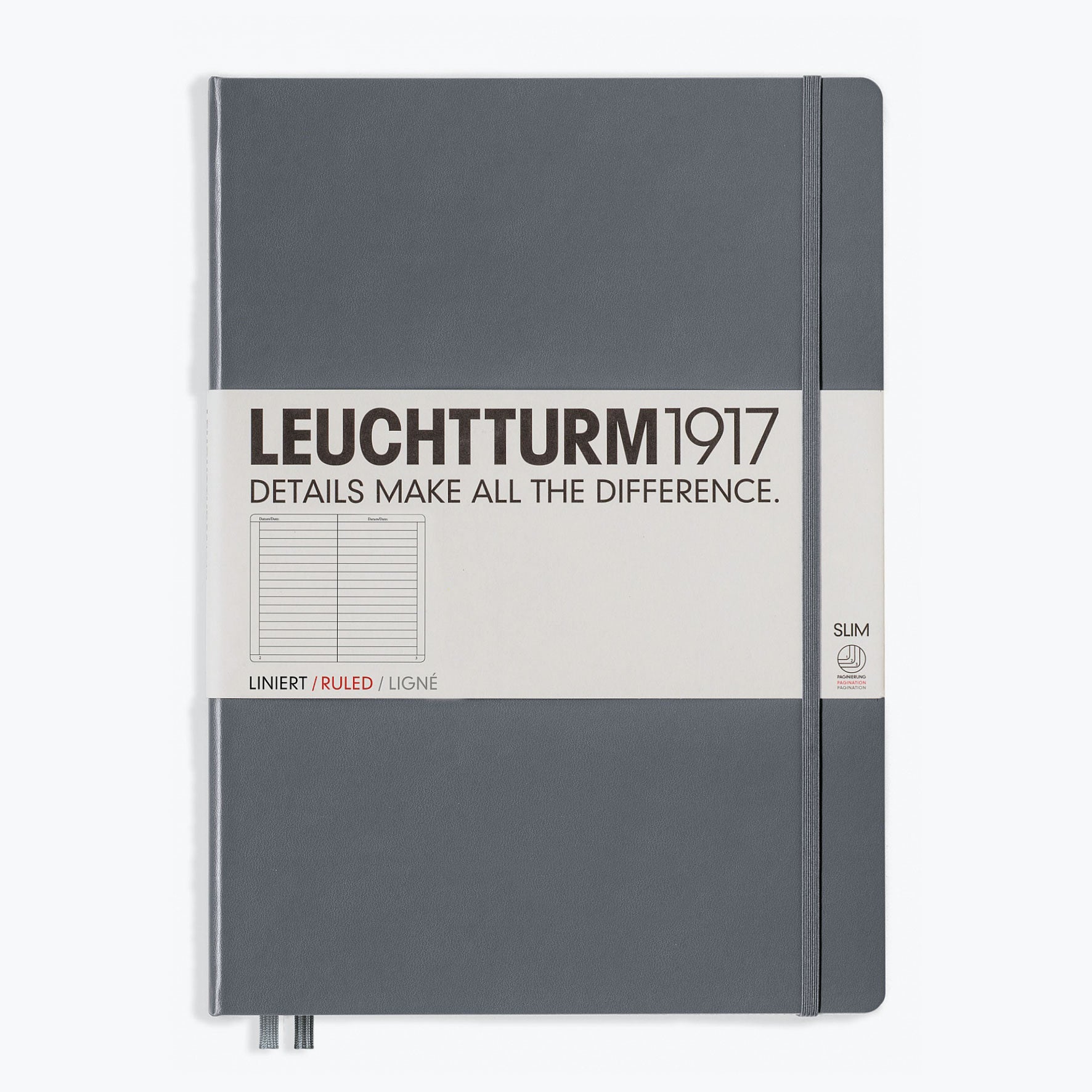 Leuchtturm1917 - Notebook - A4+ - Slim - Anthracite <Outgoing>