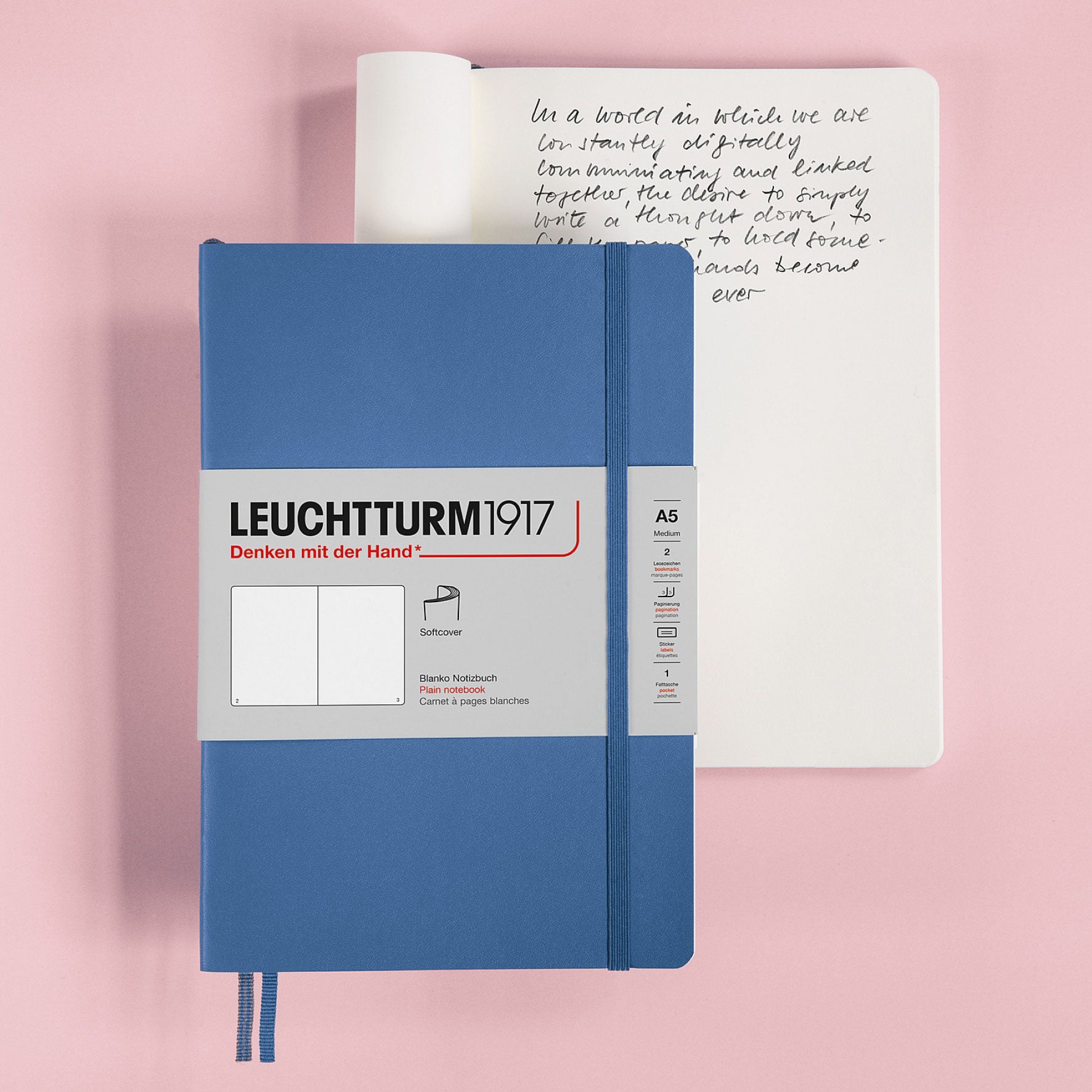Leuchtturm1917 - Notebook - Softcover - A5 - Powder <Outgoing>