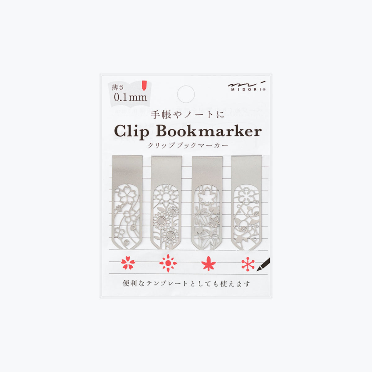 Midori - Clips - Bookmarker - Flowers