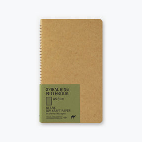 Midori - Notebook - Spiral Ring - A5 Slim - DW Kraft Paper