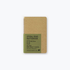 Midori - Notebook - Spiral Ring - A6 Slim - DW Kraft Paper