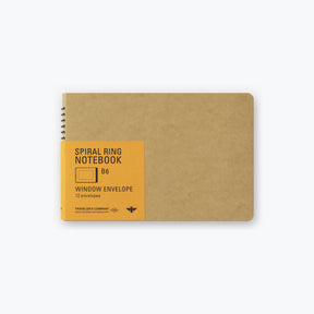 Midori - Notebook - Spiral Ring - B6 - Window Envelope