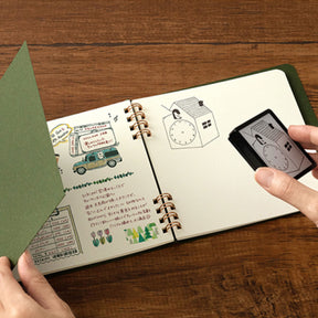 Midori - Notebook - Stamp Series - Green