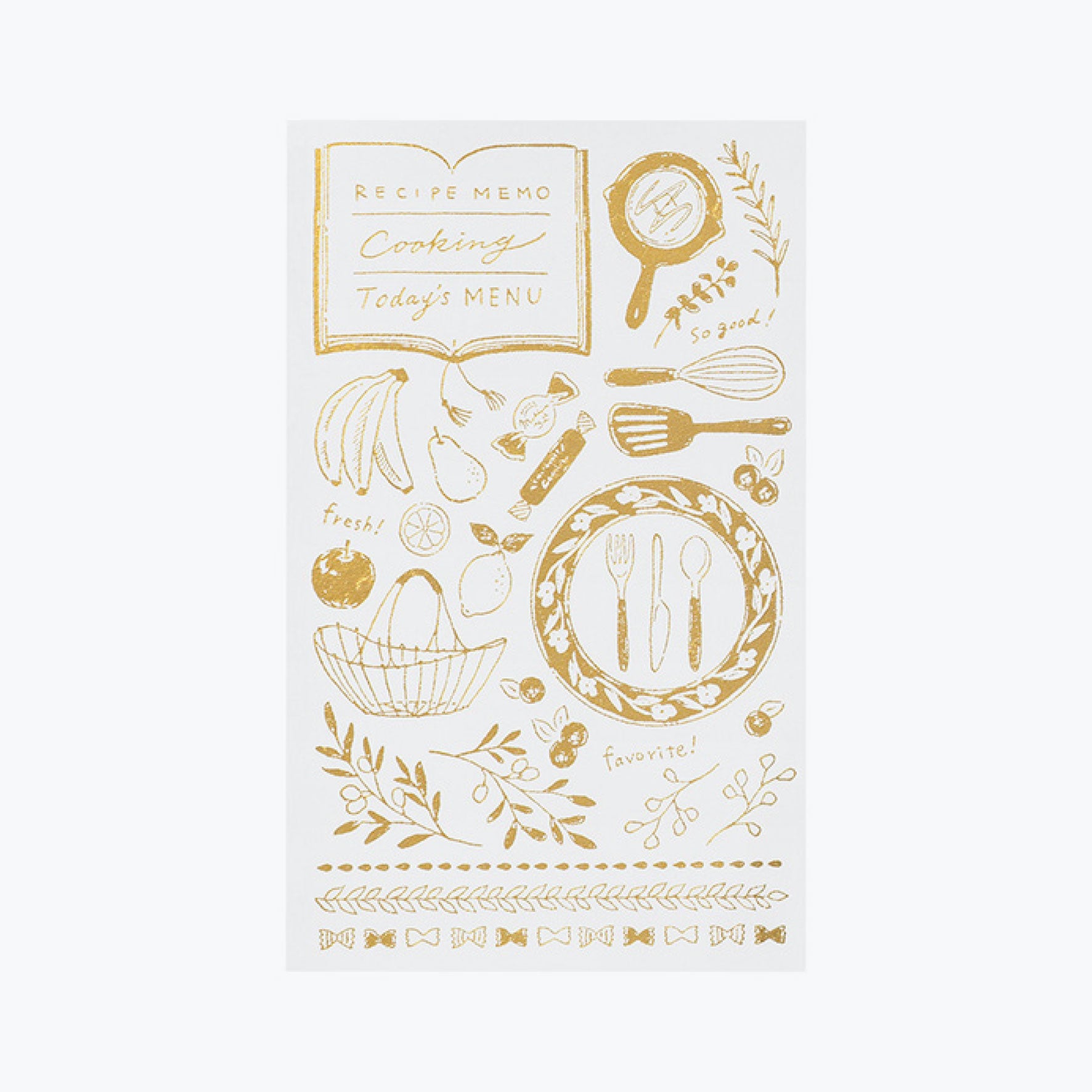 Midori - Planner Sticker - Foil Transfer - Kitchen <Outgoing>