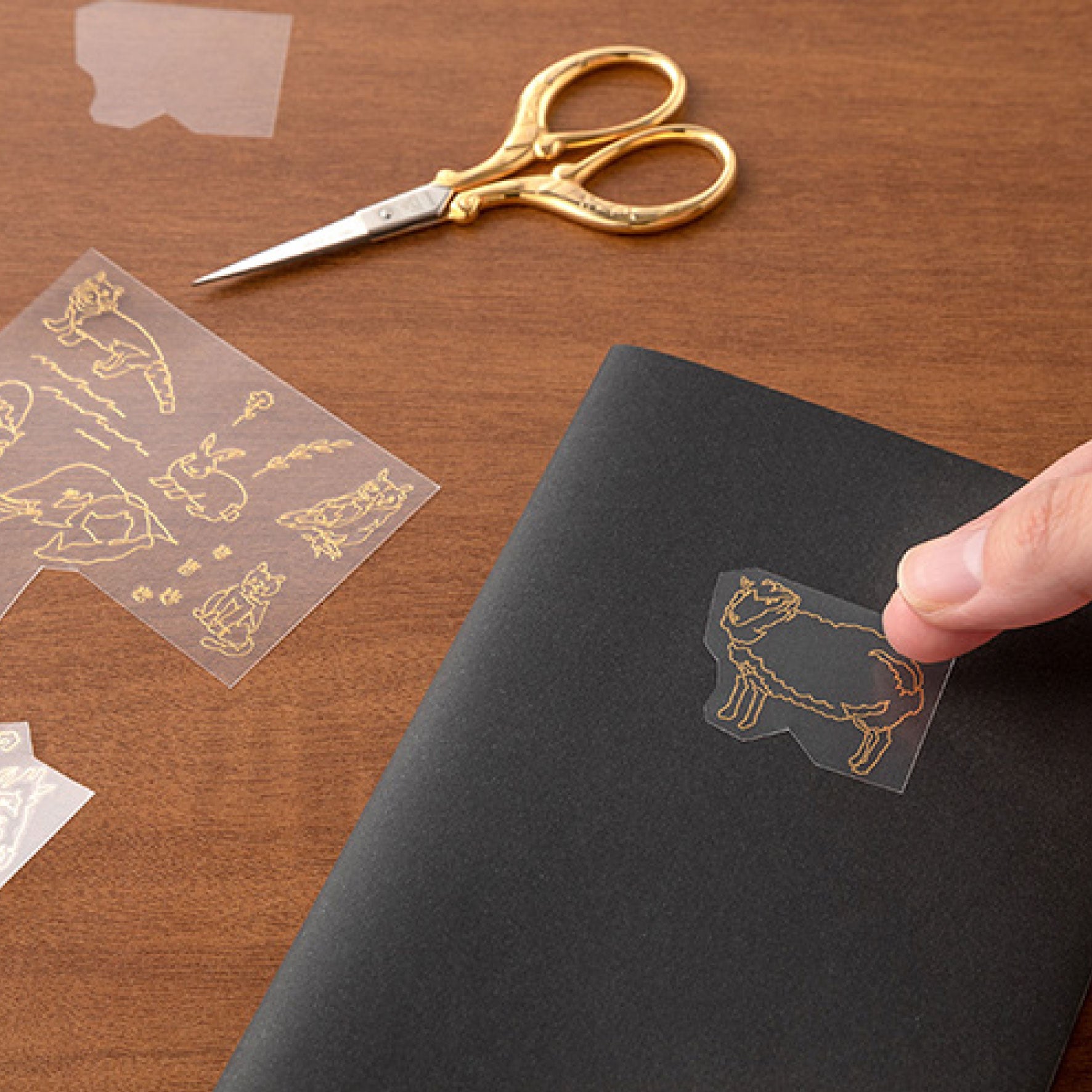 Midori - Planner Sticker - Foil Transfer - Animals <Outgoing>