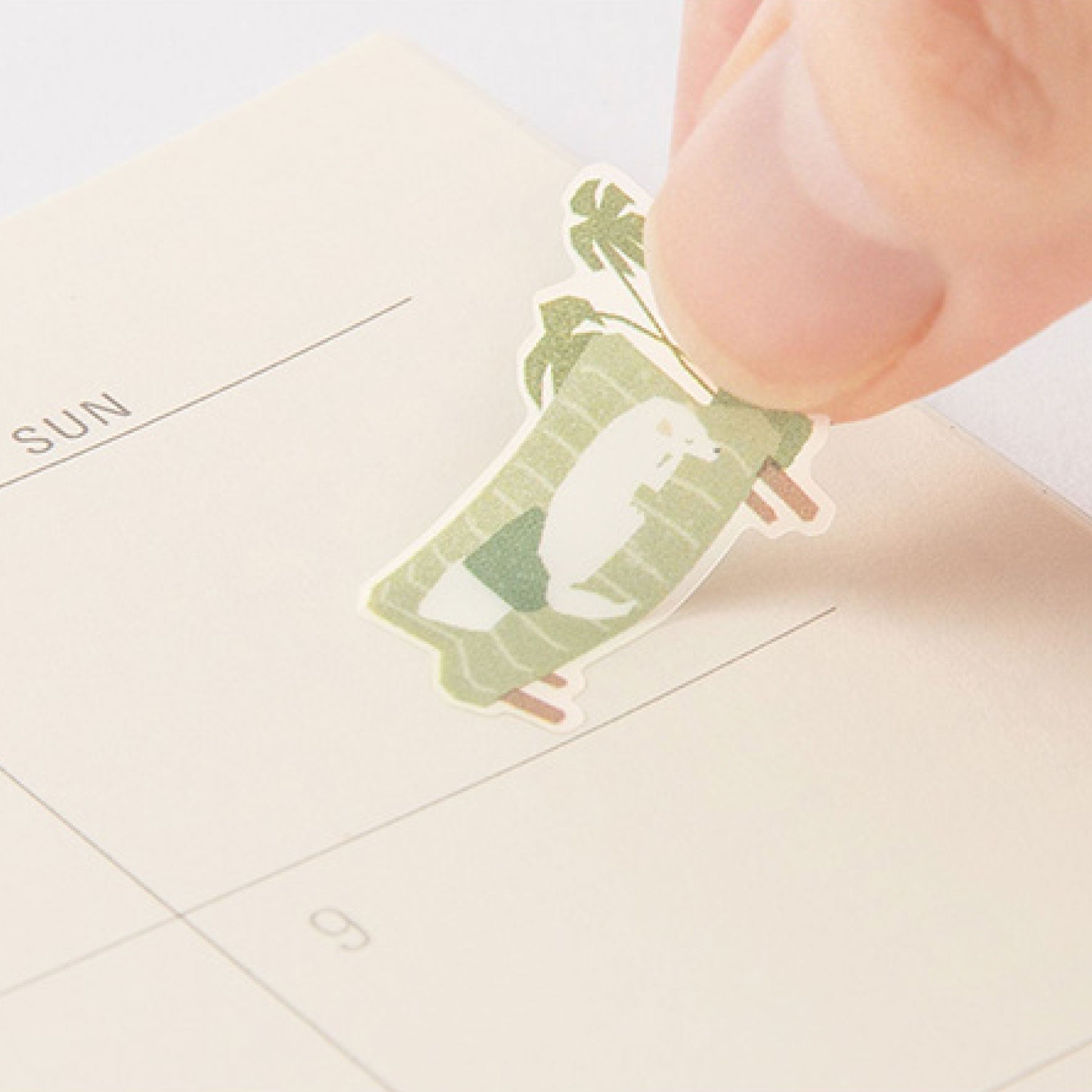 Midori - Planner Sticker - Seal Collection - Moss Green