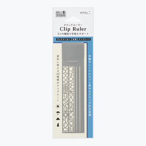 Midori - Ruler - Stencil - Silver