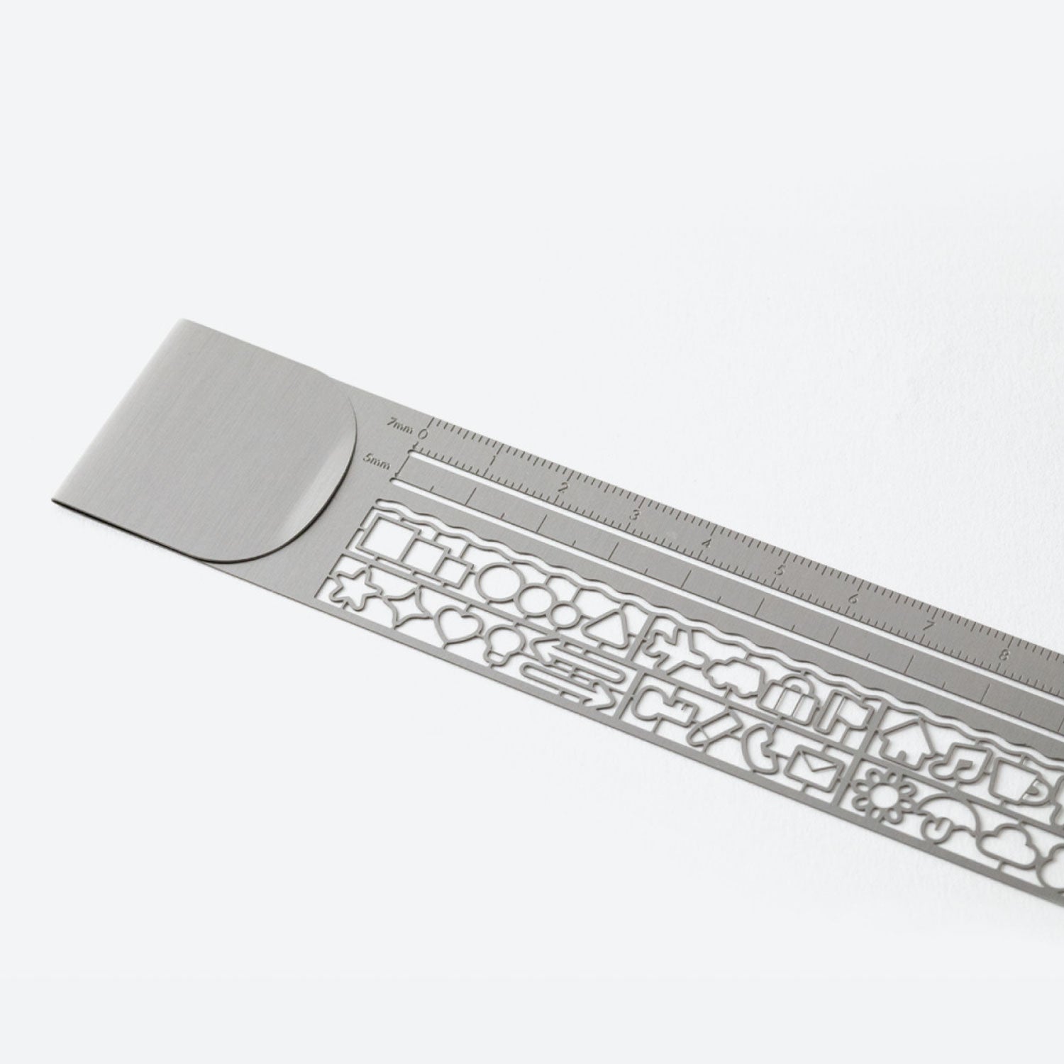 Midori - Ruler - Stencil - Silver