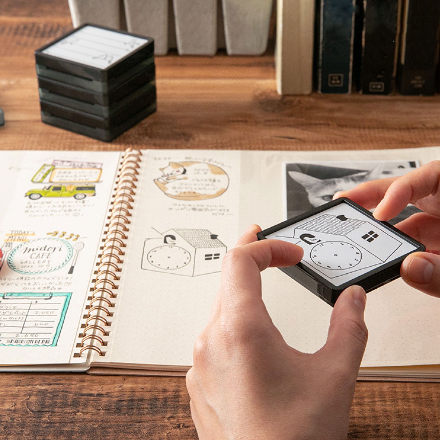 Midori - Stamp - Self-Inking - Stars
