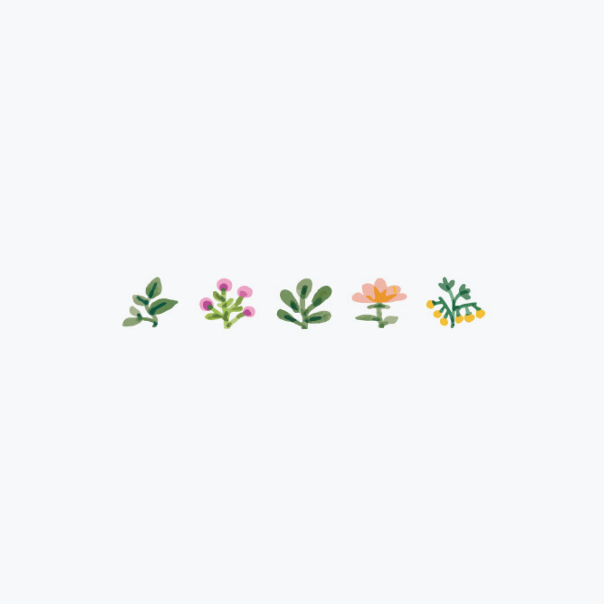 Plus - Washi Tape - Deco Rush 2022 - 6mm - Garden