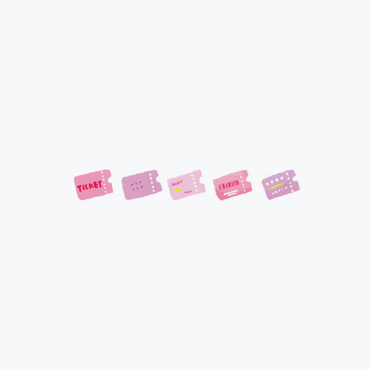 Plus - Washi Tape - Deco Rush 2022 - 6mm - Tickets