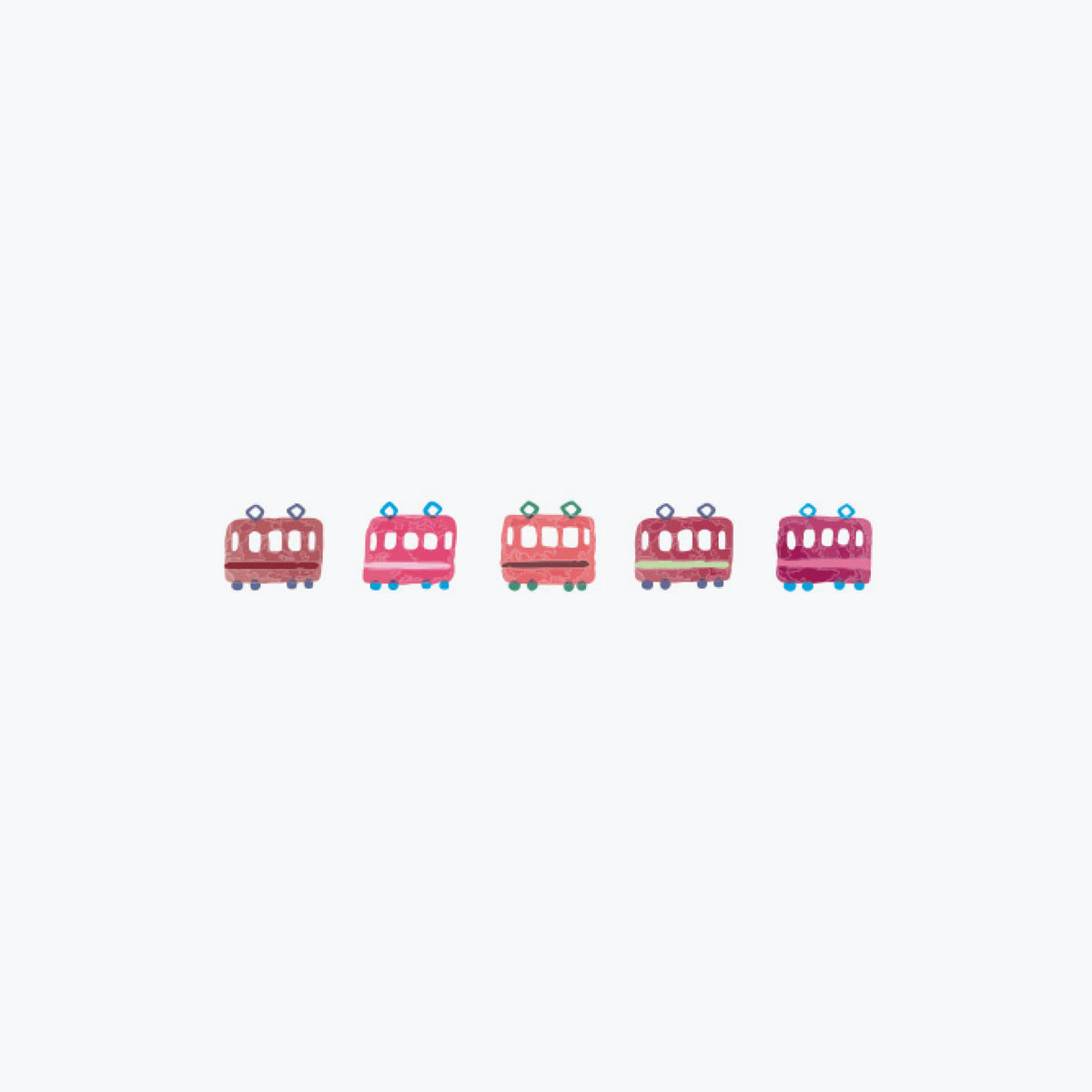 Plus - Washi Tape - Deco Rush 2022 - 6mm - Trams