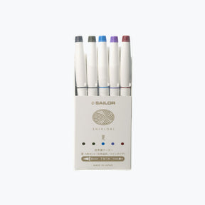 Sailor - Brush Pens - Shikiori - Set of 5 - Summer