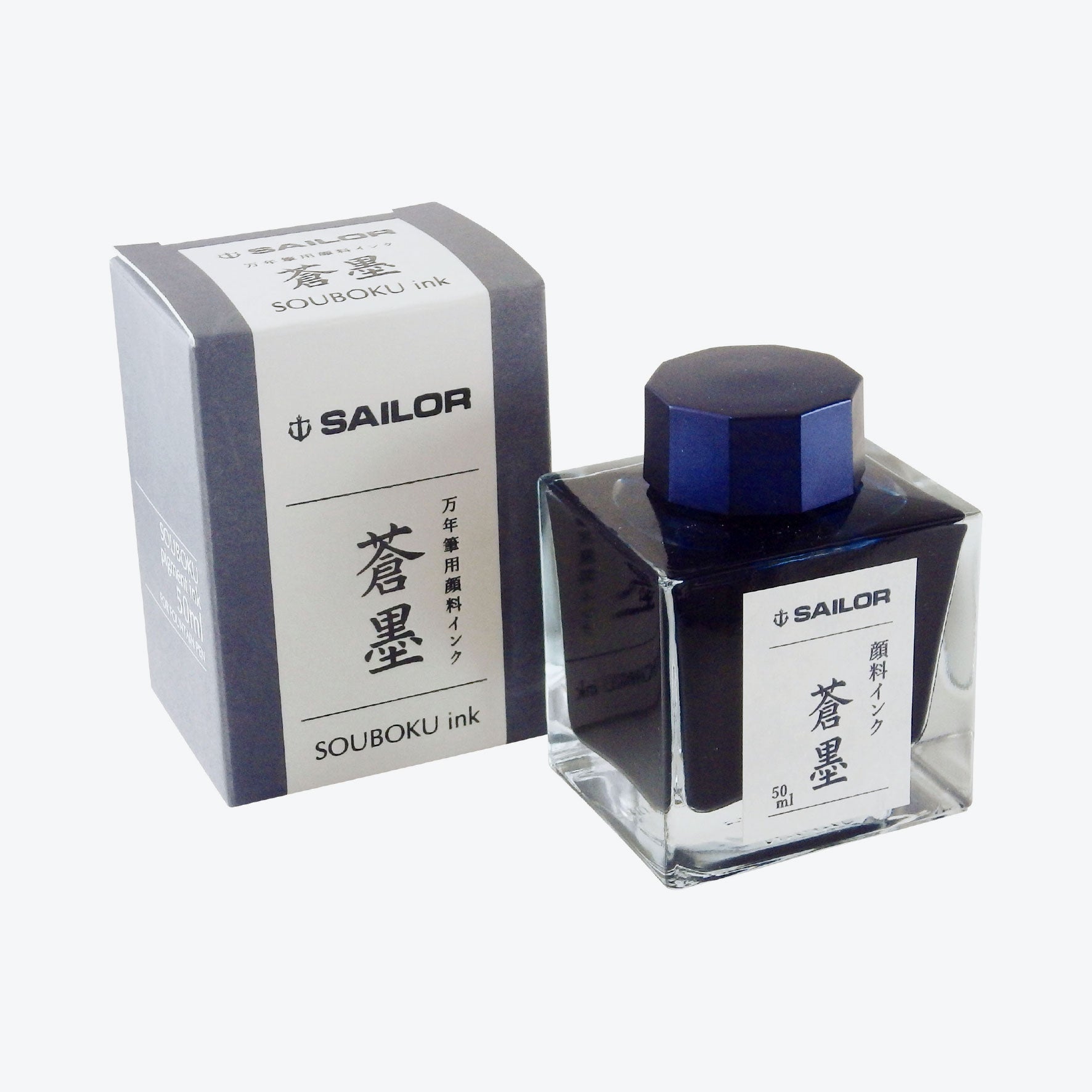 Sailor - Fountain Pen Ink - Nano - Souboku (Blue-Black)