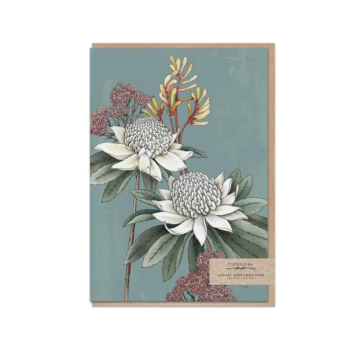 Typoflora - Card - Waratah