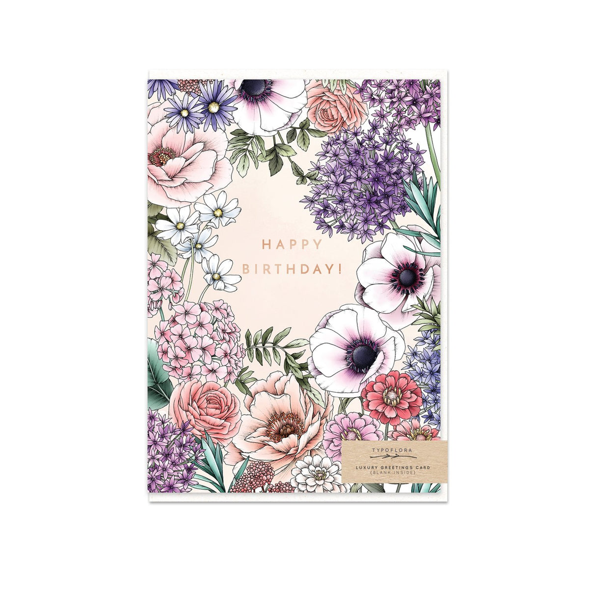 Typoflora - Card - Blooming Birthday