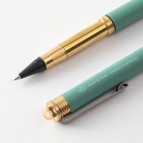 Traveler's Company - Rollerball Pen - Brass - Factory Green