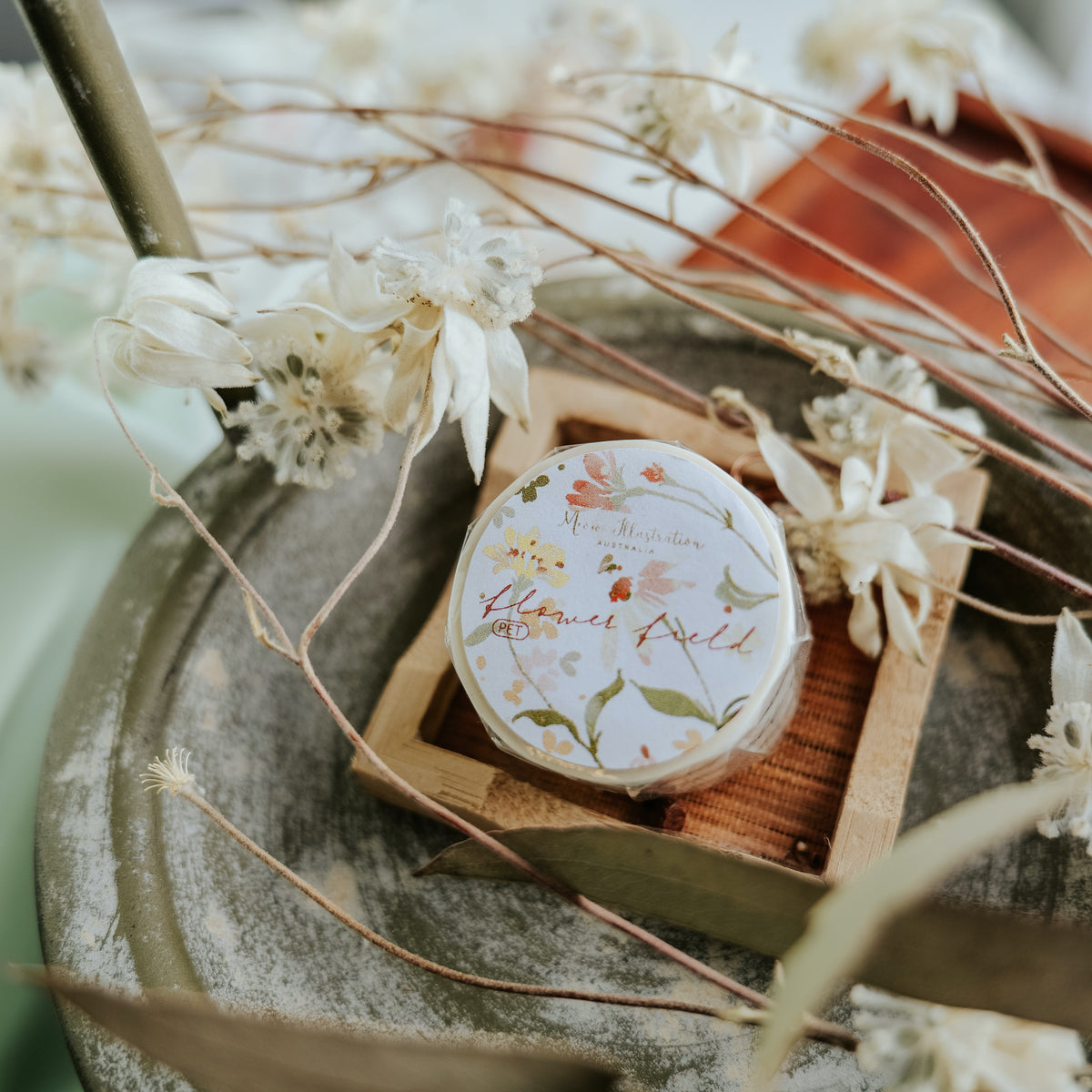 Meow Illustration - Washi Tape - Flower Field (PET)