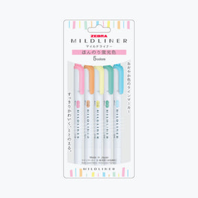 Zebra - Highlighter - Mildliner Double Sided - Fluorescent Set