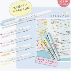 Zebra - Highlighter - Mildliner Double Sided - Gentle Set