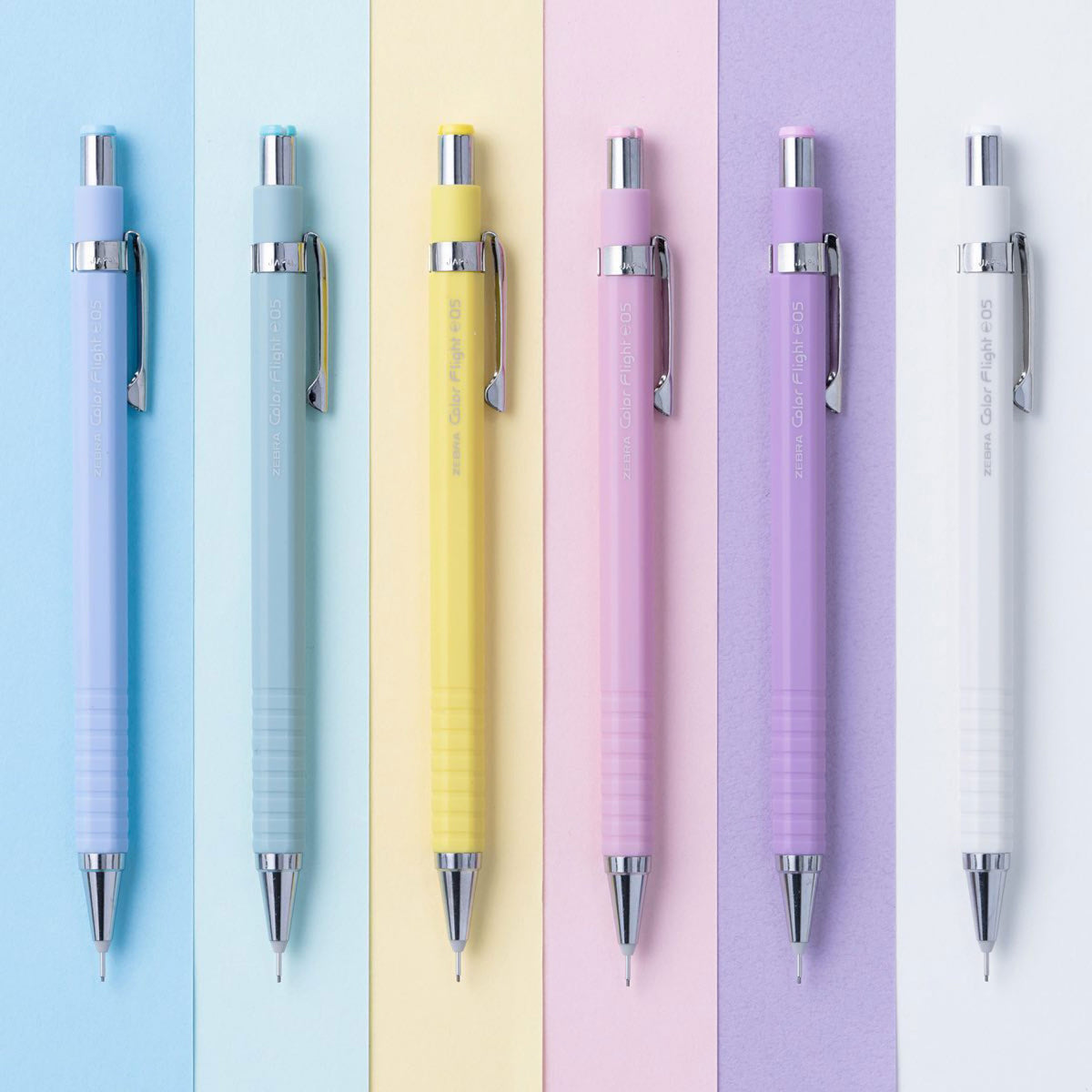 Zebra - Mechanical Pencil - Color Flight Pastel - 0.3mm - White <Outgoing>