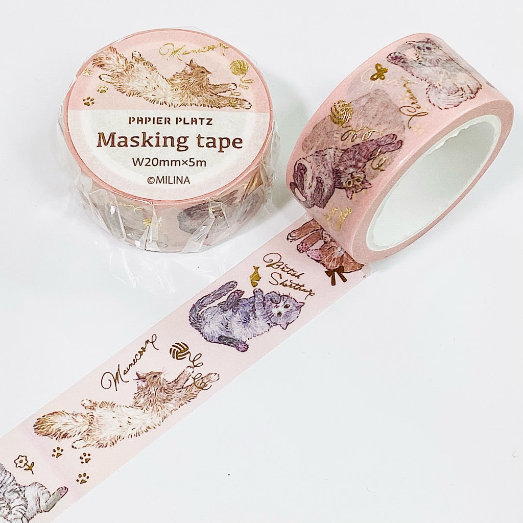 Papier Platz - Washi Tape - Love Cat