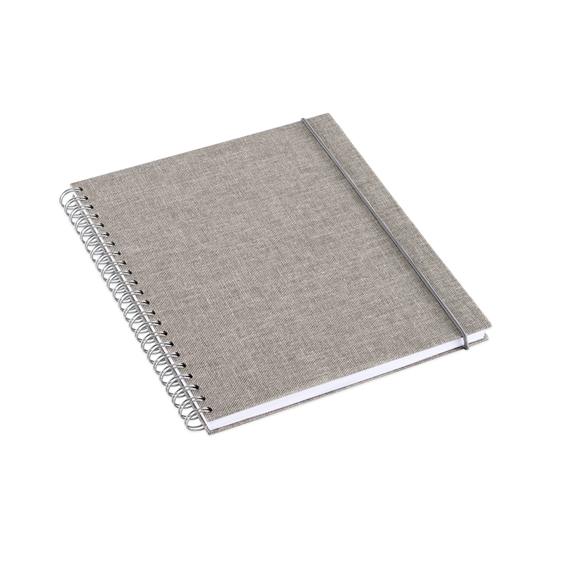 Bookbinders Design - Notebook - Wire-O - Hard - Medium - Light Grey <Outgoing>
