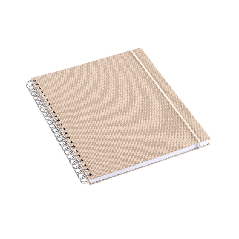 Bookbinders Design - Notebook - Wire-O - Hard - Medium - Sandbrown <Outgoing>