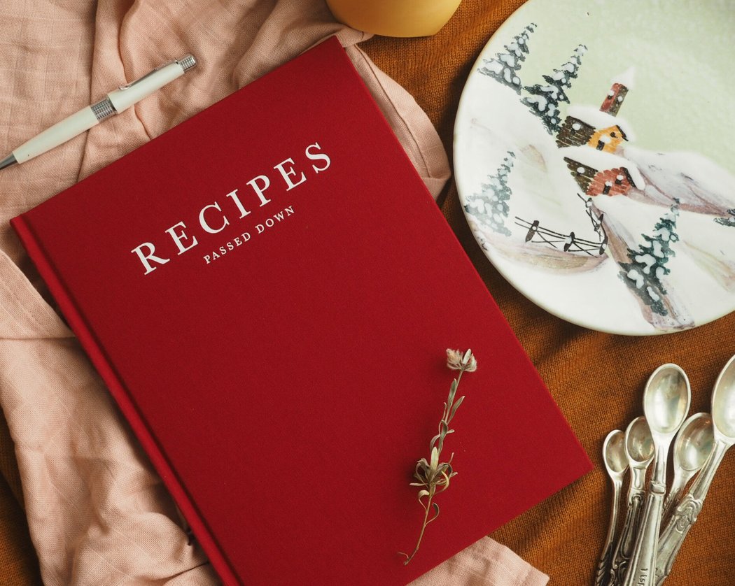 Write To Me - Recipe Book - Recipes Passed Down - Grey